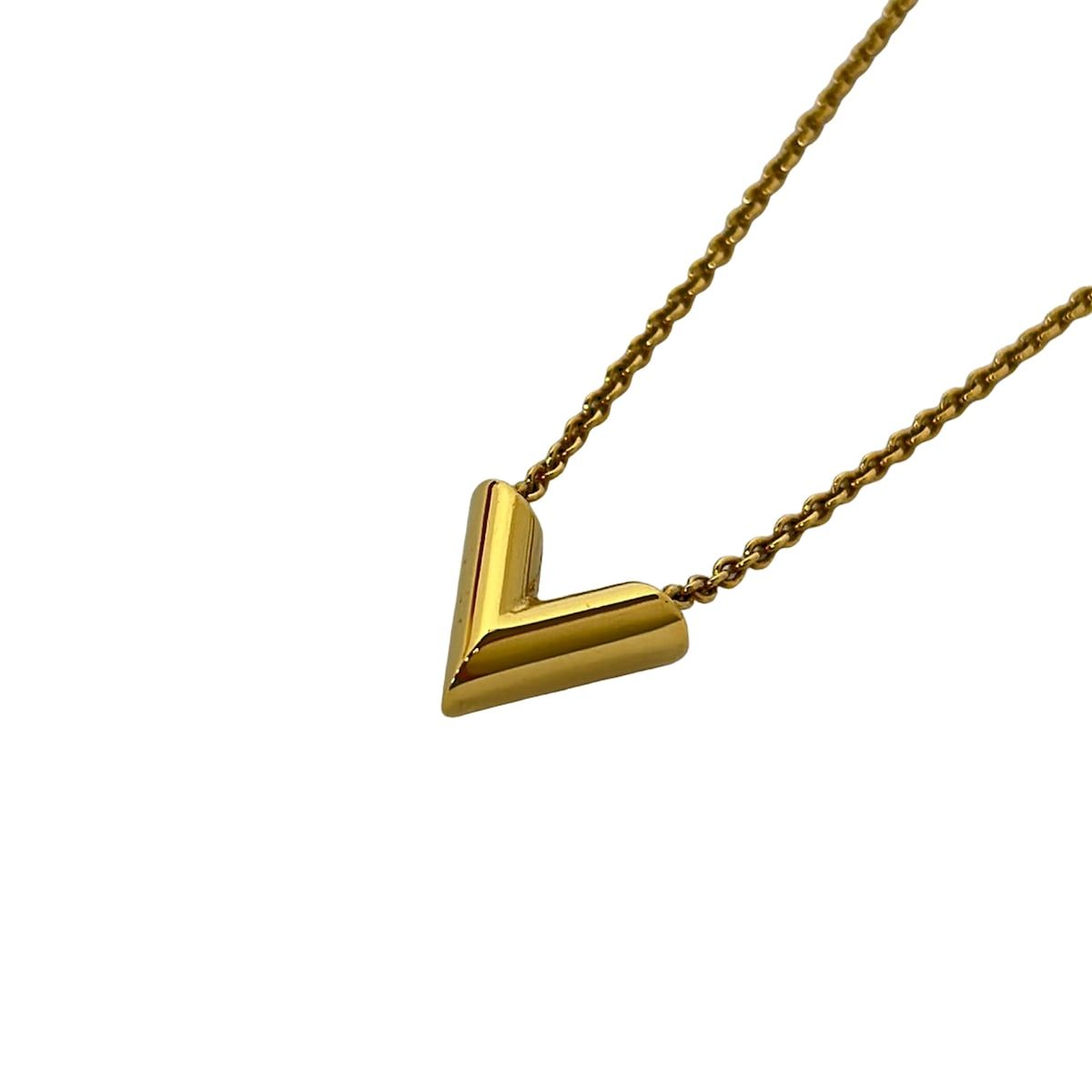 Louis Vuitton Necklace Essential V Gold — view 3