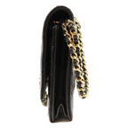 Chanel Black Tamless Classic Caviar Chain Wallet Shoulder Bag — view 2