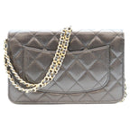 Chanel Black Tamless Classic Caviar Chain Wallet Shoulder Bag — view 3