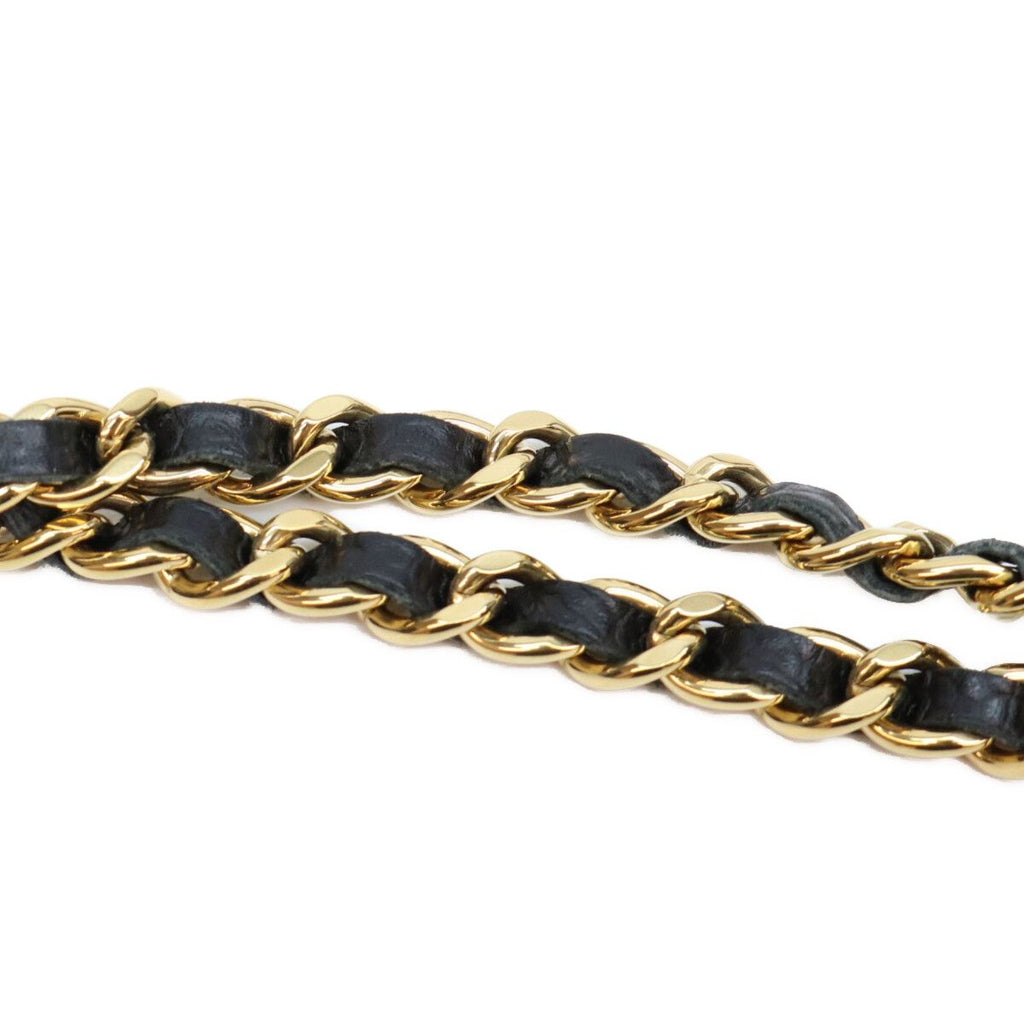 Chanel Black Tamless Classic Caviar Chain Wallet Shoulder Bag — view 6