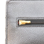 Chanel Black Tamless Classic Caviar Chain Wallet Shoulder Bag — view 7