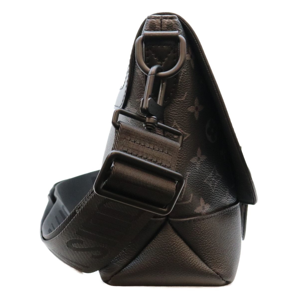 Louis Vuitton Monogram Eclipse Saumur Messenger Shoulder Bag — view 4