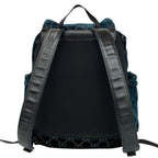 Gucci GG Velvet Velour Leather Backpack Green Black — view 3