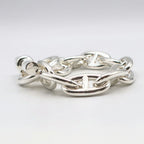 Hermes Chaine D'ancre TGM Bracelet Silver Chain — view 2