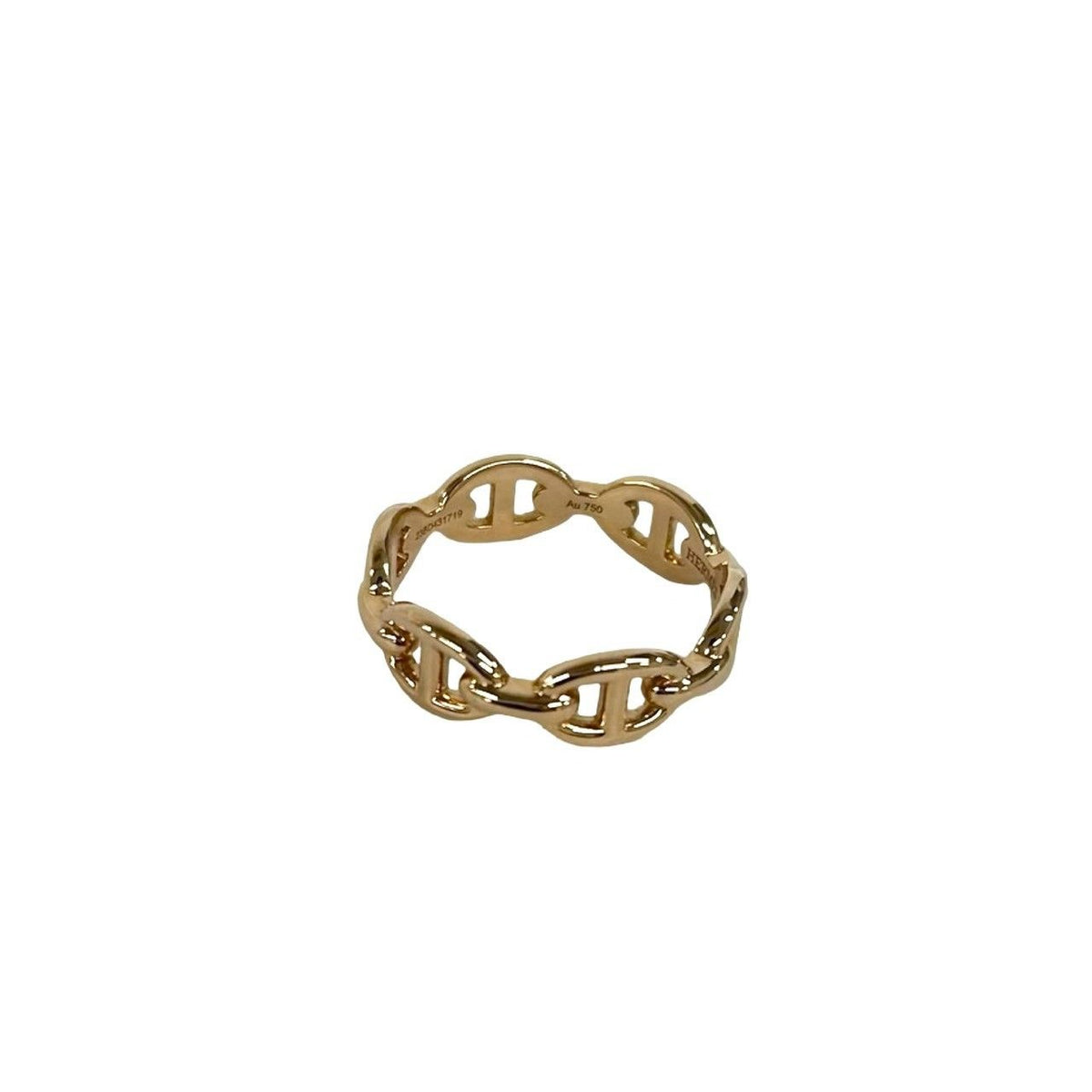 Hermes Enchainee 54 Pink Gold Ring — view 4