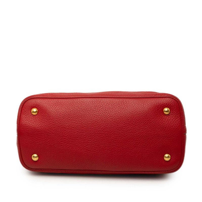 Prada 2-Way Shoulder Bag Red Leather — view 3