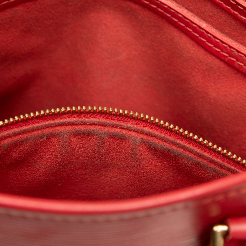 Louis Vuitton Epi Bucket PM Tote Shoulder Bag Rouge Red Leather — view 7