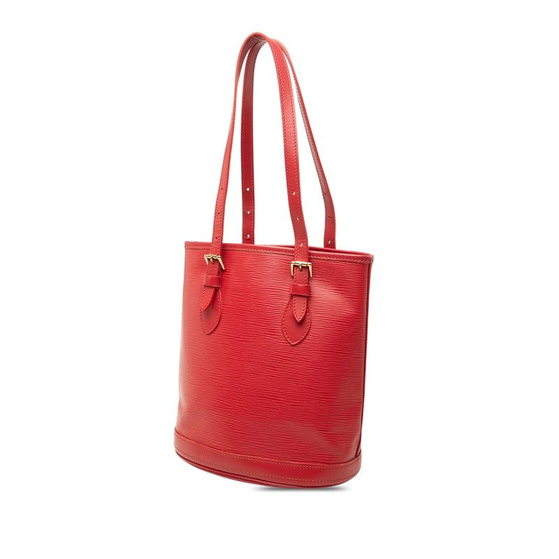 Louis Vuitton Epi Bucket PM Tote Shoulder Bag Rouge Red Leather — view 2