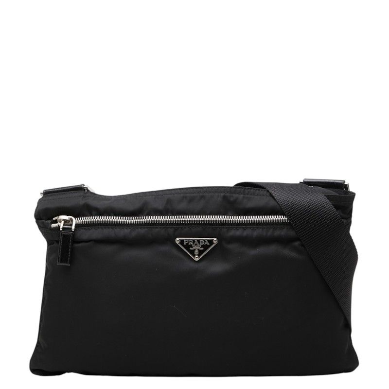 Prada Shoulder Bag Black Nylon