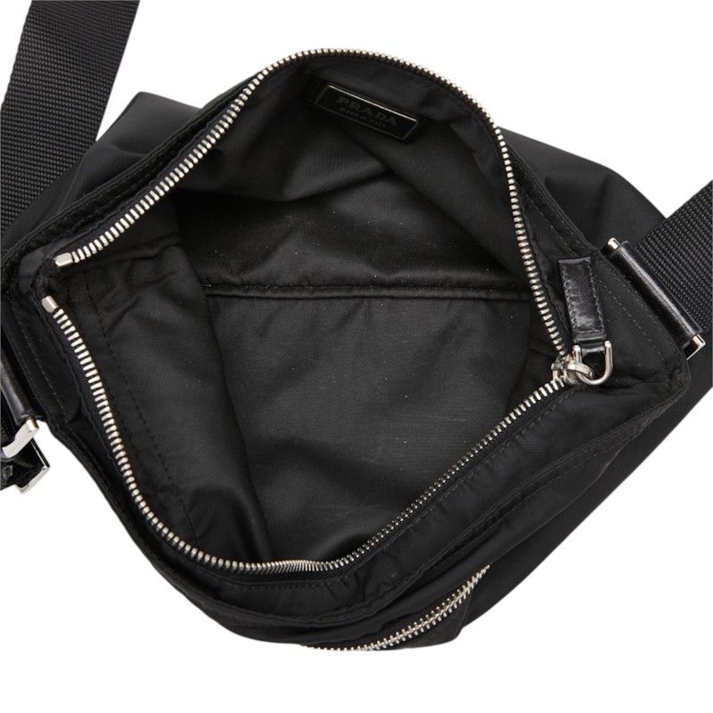 Prada Shoulder Bag Black Nylon — view 8