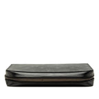 Louis Vuitton Monogram Eclipse Zippy XL Zip Around Wallet Second Black Leather — view 3