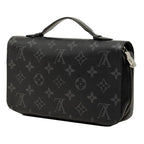 Louis Vuitton Monogram Eclipse Zippy XL Zip Around Wallet Second Black Leather — view 2