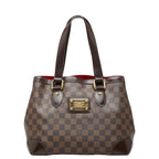 Louis Vuitton Damier Hampstead PM Tote Bag Ebene Brown Leather
