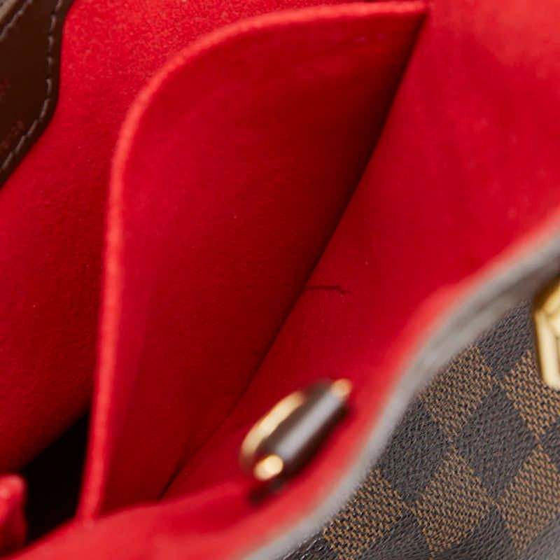 Louis Vuitton Damier Hampstead PM Tote Bag Ebene Brown Leather — view 8