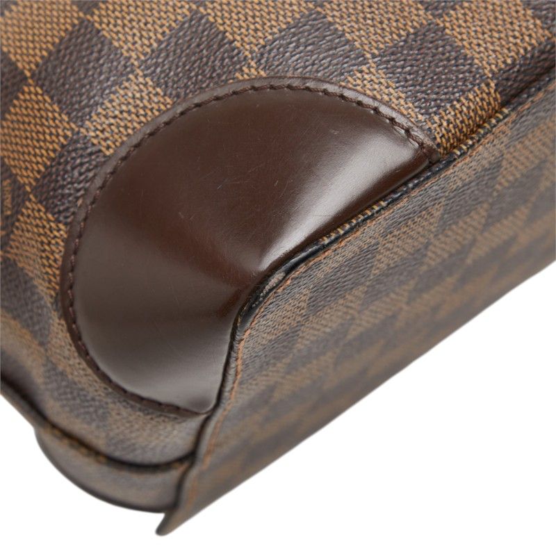 Louis Vuitton Damier Hampstead PM Tote Bag Ebene Brown Leather — view 7