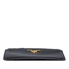 Prada Saffiano Fragment Case Coin Purse Black Leather — view 3
