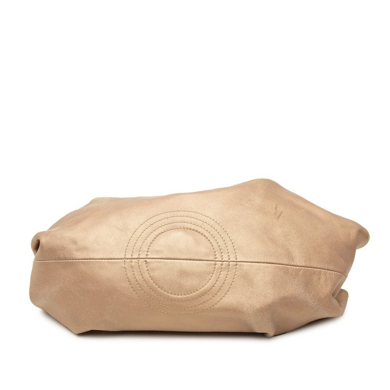 Loewe Anagram Nappa Aire Handbag Gold Leather — view 3