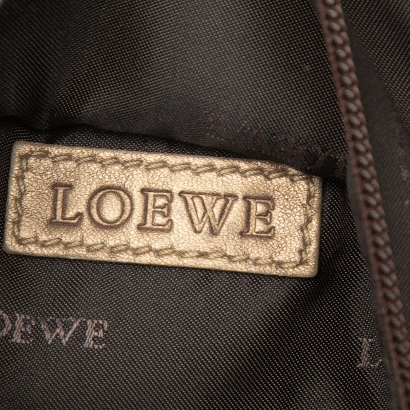 Loewe Anagram Nappa Aire Handbag Gold Leather — view 5