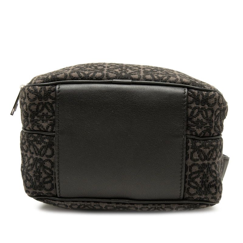 Loewe Anagram Crossbody Shoulder Bag Brown Canvas Leather — view 3