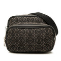 Loewe Anagram Crossbody Shoulder Bag Brown Canvas Leather
