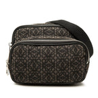 Loewe Anagram Crossbody Shoulder Bag Brown Canvas Leather