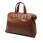 Fendi Chameleon Shoulder Bag Brown Leather — view 2