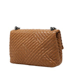 Bottega Veneta Intrecciato Olympia Small Chain Shoulder Bag Brown Leather — view 2
