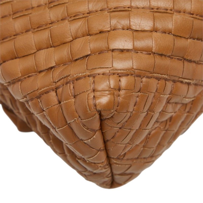 Bottega Veneta Intrecciato Olympia Small Chain Shoulder Bag Brown Leather — view 7