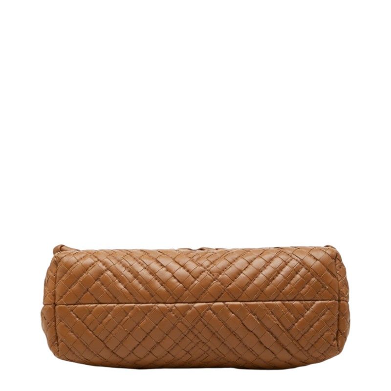 Bottega Veneta Intrecciato Olympia Small Chain Shoulder Bag Brown Leather — view 3