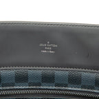 Louis Vuitton Damier Cobalt Cabas Voyage Tote Bag Navy Black Leather — view 5