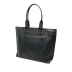 Louis Vuitton Damier Cobalt Cabas Voyage Tote Bag Navy Black Leather — view 2