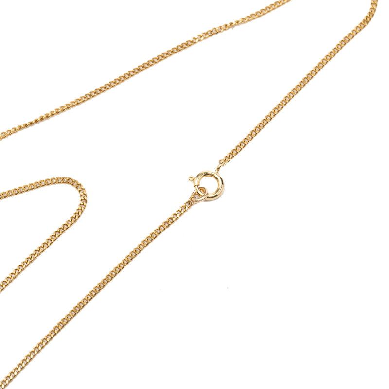 Chanel CC Logo Chain Pendant 01P Stamp Gold Black Plated — view 4