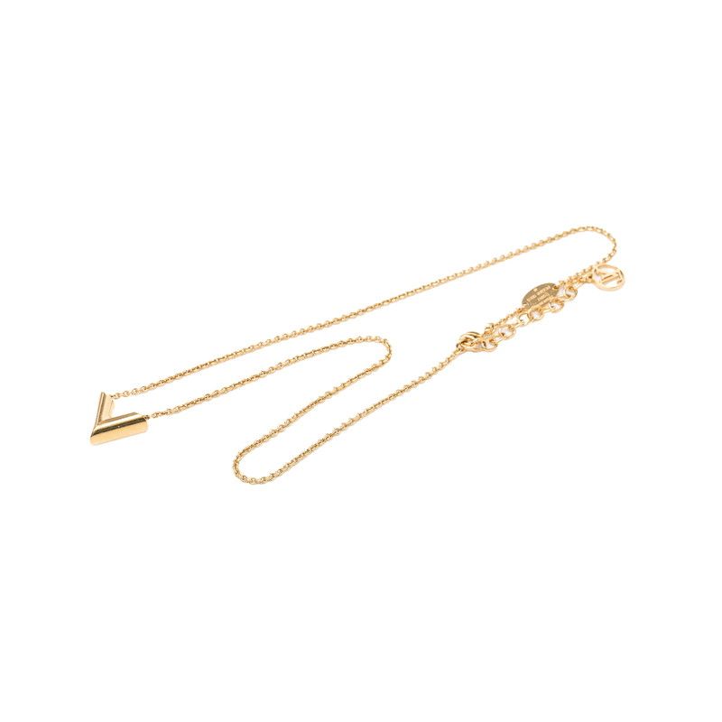 Louis Vuitton Essential V Chain Pendant Gold Plated — view 2