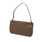Louis Vuitton Damier Aubagne Shoulder Bag Brown Leather — view 2