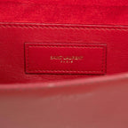 Saint Laurent Betty Chain Shoulder Bag Red Leather — view 5