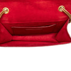 Saint Laurent Betty Chain Shoulder Bag Red Leather — view 4