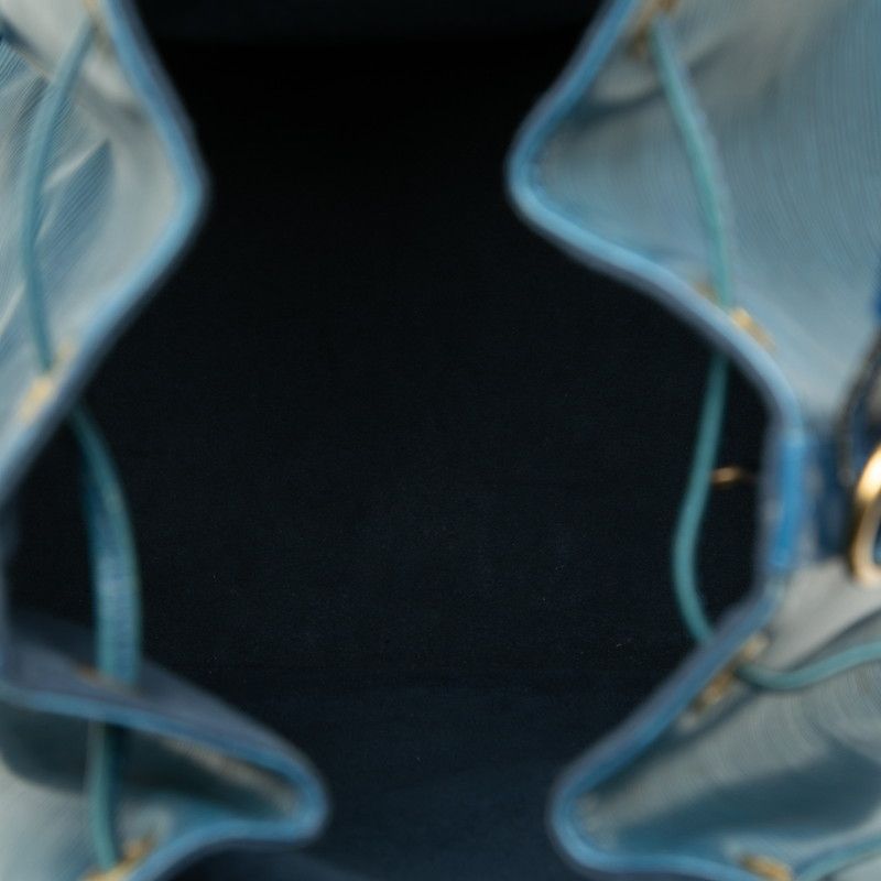 Louis Vuitton Epi Noe Shoulder Bag Toledo Blue Leather — view 4