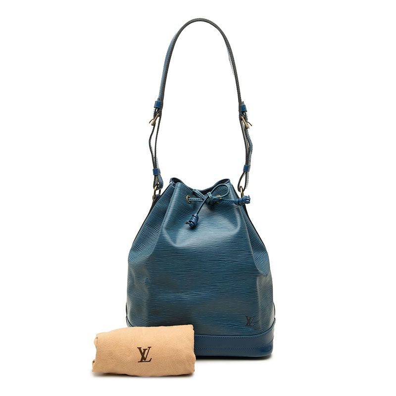 Louis Vuitton Epi Noe Shoulder Bag Toledo Blue Leather — view 7