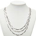 Saint Laurent 3 Necklace Silver