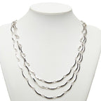 Saint Laurent 3 Necklace Silver