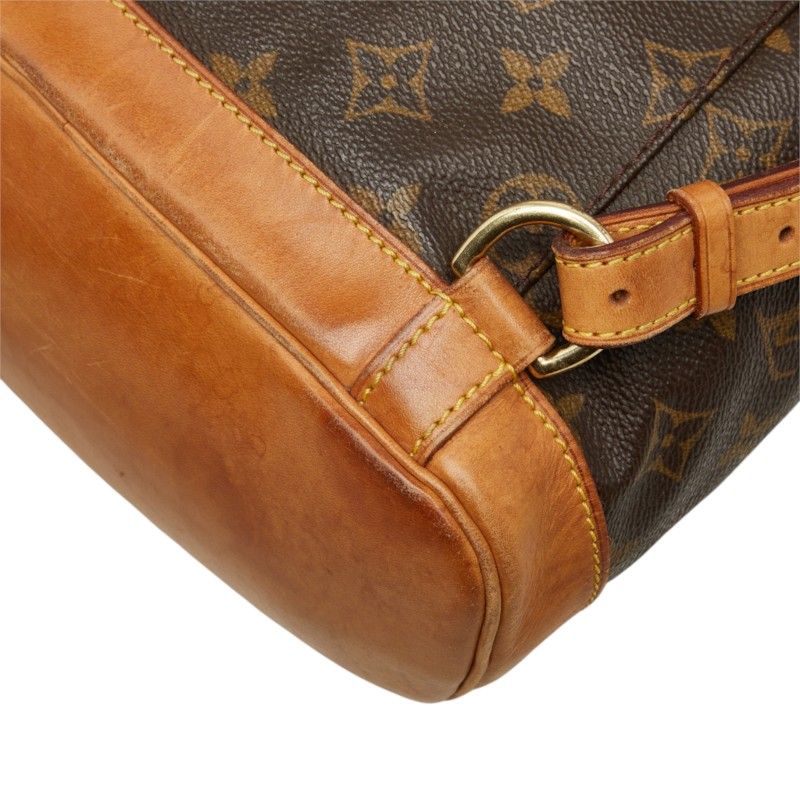 Louis Vuitton Monogram Montsouris MM Backpack Brown Leather — view 6