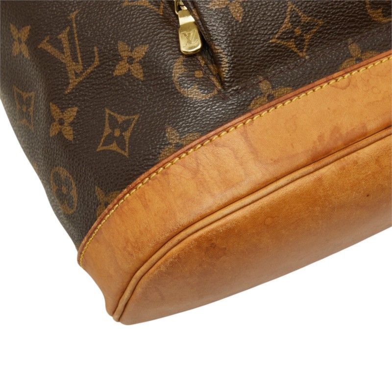 Louis Vuitton Monogram Montsouris MM Backpack Brown Leather — view 5
