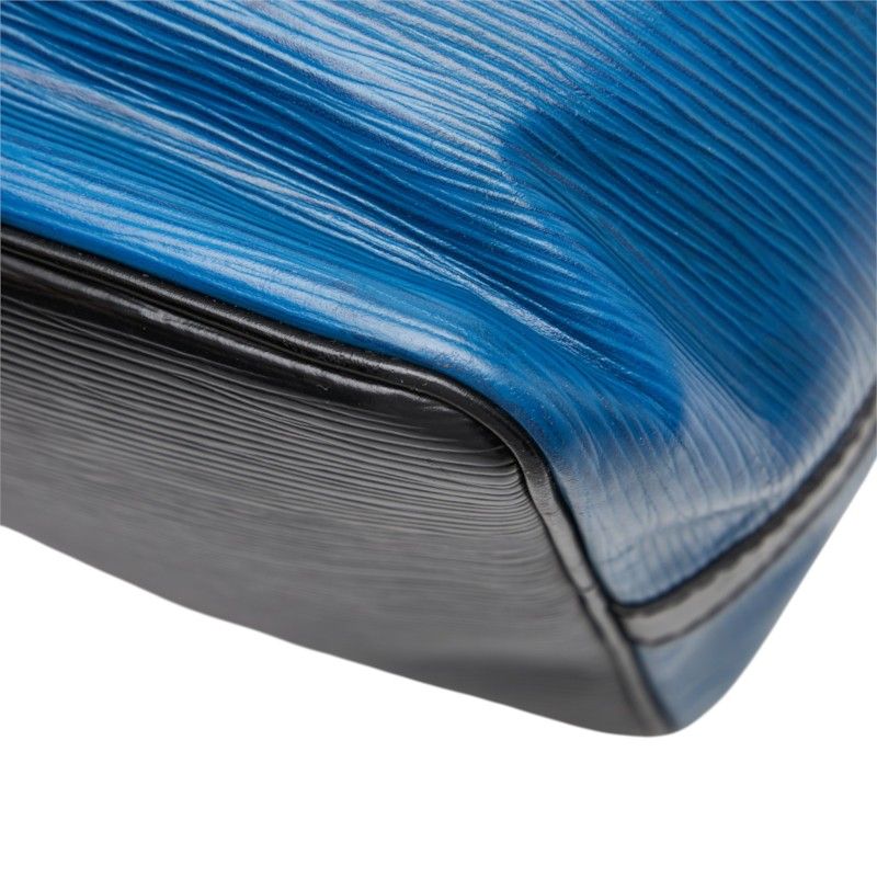 Louis Vuitton Epi Petit Noe Shoulder Bag Toledo Blue Noir Leather — view 6