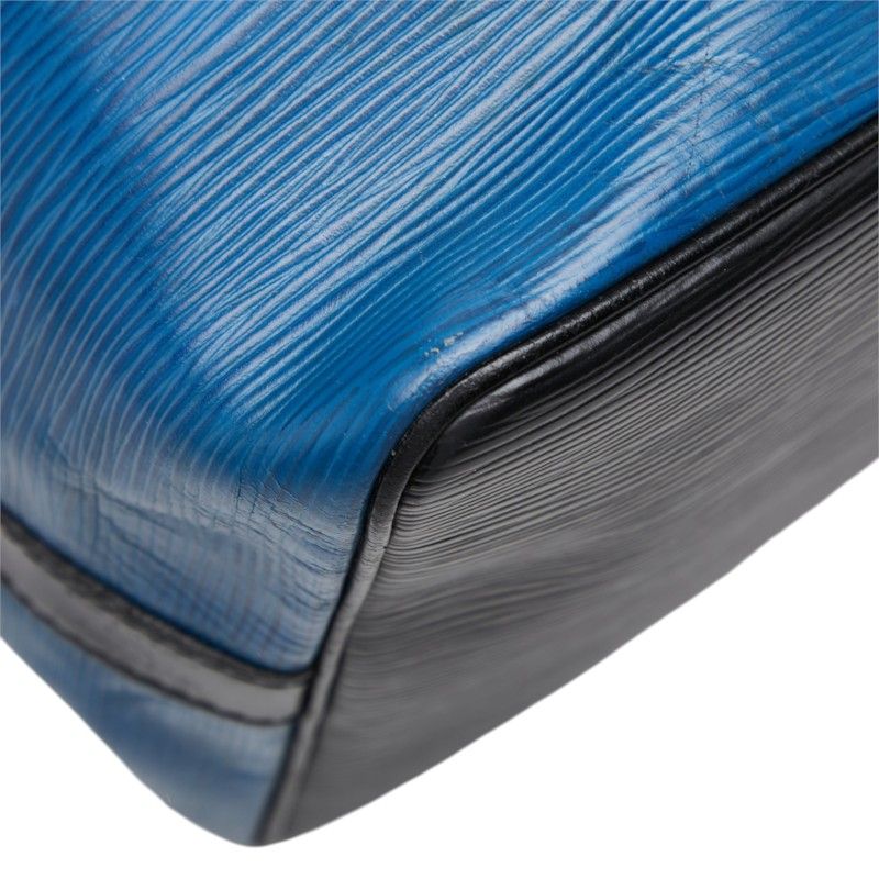 Louis Vuitton Epi Petit Noe Shoulder Bag Toledo Blue Noir Leather — view 5