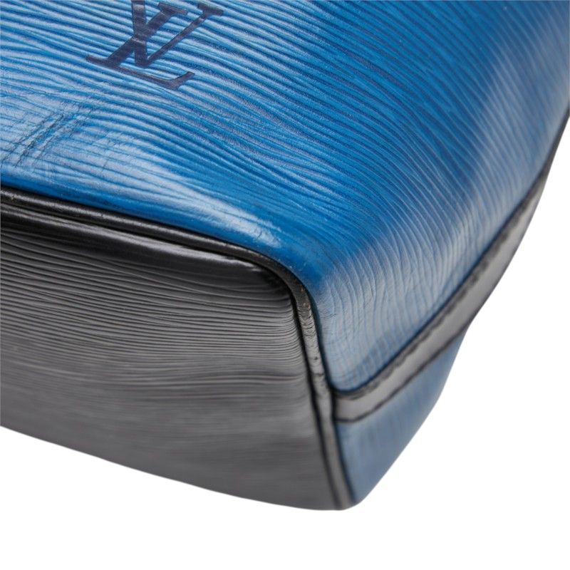 Louis Vuitton Epi Petit Noe Shoulder Bag Toledo Blue Noir Leather — view 4