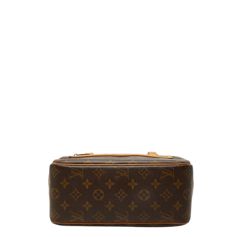 Louis Vuitton Monogram Cite MM Shoulder Bag Brown Leather — view 3