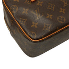 Louis Vuitton Monogram Cite MM Shoulder Bag Brown Leather — view 7