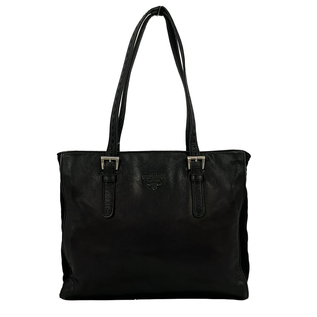 Prada Shoulder Bag Black Leather