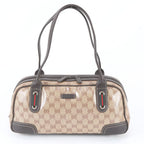 Gucci GG Crystal Sherry Line Leather Handbag Tote