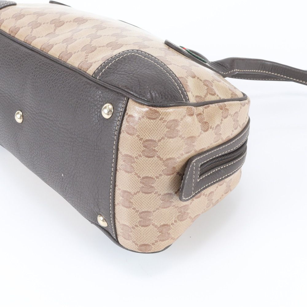 Gucci GG Crystal Sherry Line Leather Handbag Tote — view 4